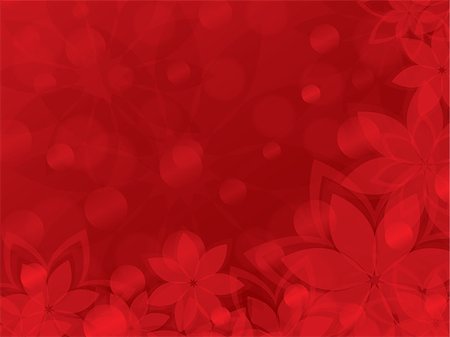 red valentine background composed from flowers and sparcles Stock Photo - Budget Royalty-Free & Subscription, Code: 400-07776872