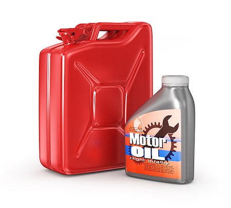 simsearch:400-08372468,k - Motor oil canister and jerrycan of petrol or gas. 3d Fotografie stock - Microstock e Abbonamento, Codice: 400-07779340