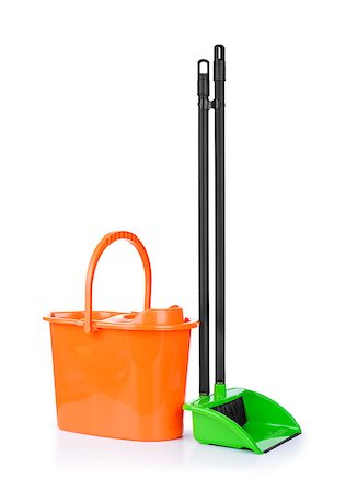 simsearch:659-06185563,k - bucket with cleaning mop. Isolated on a white background. Foto de stock - Super Valor sin royalties y Suscripción, Código: 400-07779424