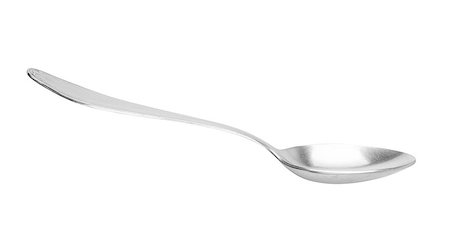 old silver spoon isolated on white background Stock Photo - Budget Royalty-Free & Subscription, Code: 400-07779578