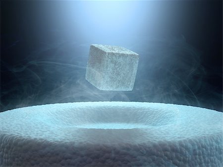 Image concept of magnetic levitating above a high-temperature superconductor, cooled with liquid nitrogen. Photographie de stock - Aubaine LD & Abonnement, Code: 400-07779679