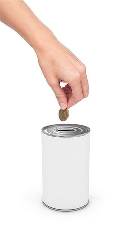 saving can - dollar and Donation Box, concept of savings Stock Photo - Budget Royalty-Free & Subscription, Code: 400-07770235