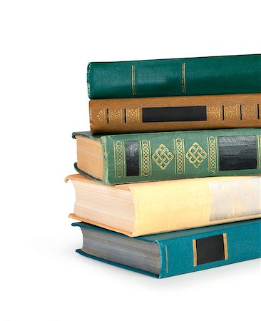 simsearch:400-05389006,k - Old colorful books isolated on white background Foto de stock - Super Valor sin royalties y Suscripción, Código: 400-07770778