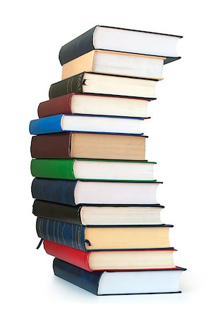 simsearch:400-05389006,k - Old colorful books isolated on white background Foto de stock - Super Valor sin royalties y Suscripción, Código: 400-07770791