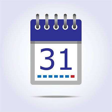 simsearch:400-05880553,k - Simple calendar icon blue color. Vector illustration Photographie de stock - Aubaine LD & Abonnement, Code: 400-07770919
