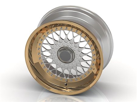 simsearch:400-06858746,k - The gold rims on a white background Stock Photo - Budget Royalty-Free & Subscription, Code: 400-07771314