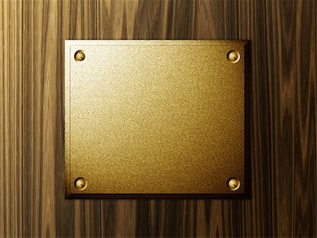 simsearch:400-07429824,k - Abstract metal plate on wood background template. Stock Photo - Budget Royalty-Free & Subscription, Code: 400-07771711