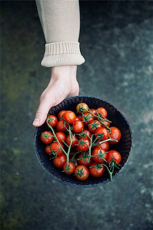 simsearch:400-08552542,k - Tomato harvest. Farmers hands with freshly harvested tomatoes. Stock Photo - Budget Royalty-Free & Subscription, Code: 400-07772188