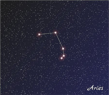 simsearch:400-07932239,k - star constellation of aries on dark sky, vector Stock Photo - Budget Royalty-Free & Subscription, Code: 400-07772330