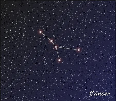 simsearch:400-07932239,k - star constellation of cancer on dark sky, vector Stock Photo - Budget Royalty-Free & Subscription, Code: 400-07772331