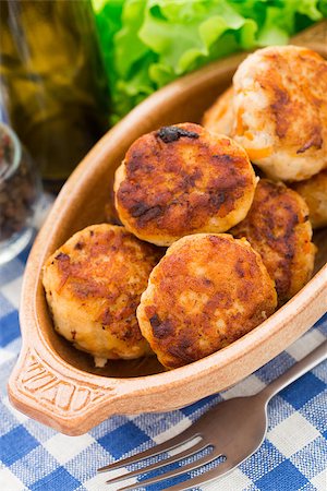 simsearch:400-07478286,k - Delicious cutlets made of fish in a pot Stock Photo - Budget Royalty-Free & Subscription, Code: 400-07772656