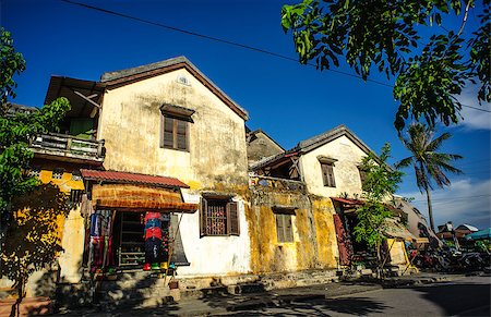quang nam province - HOIAN - JUNE 7: Ancient house in the afternoon June 7, 2013 in HoiAn city, QuangNam province, Vietnam. Stock Photo - Budget Royalty-Free & Subscription, Code: 400-07773099