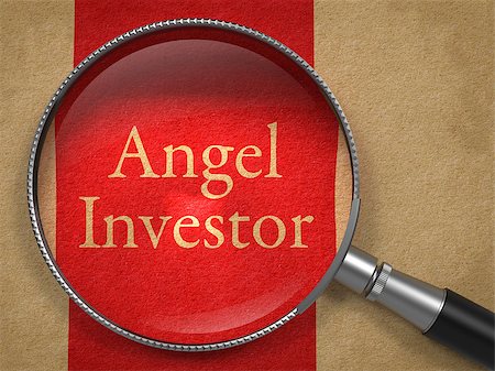 simsearch:400-07832378,k - Angel Investor Through a Magnifying Glass on a Old Paper Background Photographie de stock - Aubaine LD & Abonnement, Code: 400-07773742