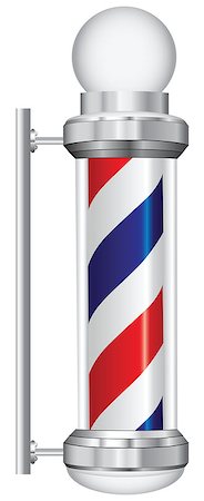 simsearch:400-08955424,k - Symbol for a barber with lamp. Vector illustration. Stock Photo - Budget Royalty-Free & Subscription, Code: 400-07773906