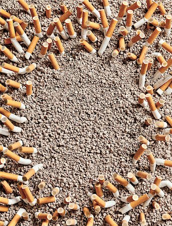 simsearch:400-06876304,k - Frame made by cmoked cigarettes on ashtray Stock Photo - Budget Royalty-Free & Subscription, Code: 400-07794460