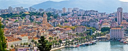 diocletian palace split - Fabulous Split waterfront aerial panorama, Dalmatia, Croatia Stock Photo - Budget Royalty-Free & Subscription, Code: 400-07794766