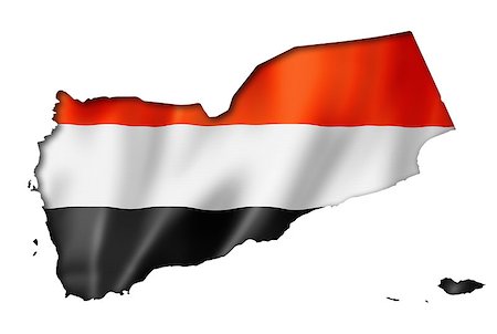 simsearch:400-05071010,k - Yemen flag map, three dimensional render, isolated on white Stock Photo - Budget Royalty-Free & Subscription, Code: 400-07794816
