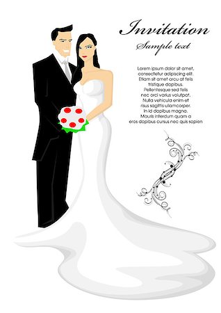 simsearch:400-04606804,k - Bride and groom Fotografie stock - Microstock e Abbonamento, Codice: 400-07794882