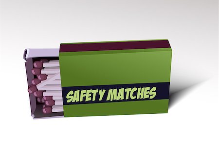 simsearch:400-04313927,k - Safety matches Photographie de stock - Aubaine LD & Abonnement, Code: 400-07794890