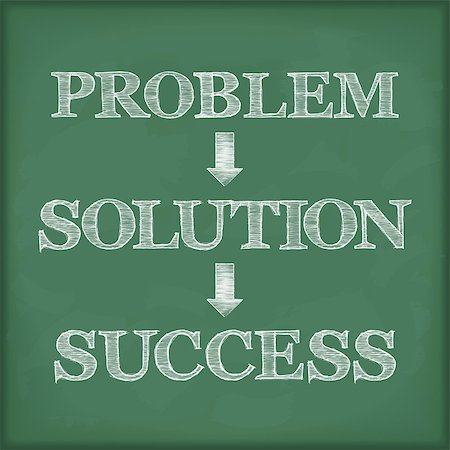 simsearch:400-08043578,k - Problem solution success diagram on blackboard, vector eps10 illustration Stock Photo - Budget Royalty-Free & Subscription, Code: 400-07795308
