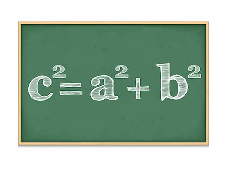 simsearch:400-08043578,k - Pythagoras' theorem on blackboard, vector eps10 illustration Stock Photo - Budget Royalty-Free & Subscription, Code: 400-07795314