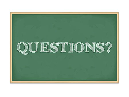 simsearch:400-08043578,k - The word questions on blackboard, vector eps10 illustration Stock Photo - Budget Royalty-Free & Subscription, Code: 400-07795316