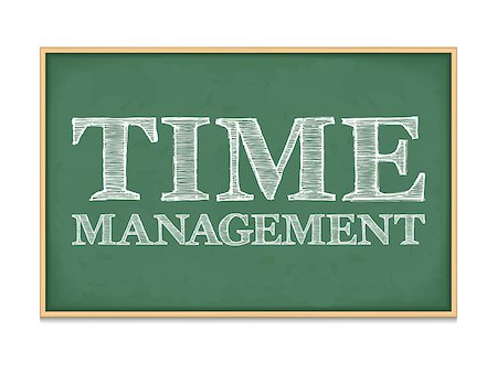 simsearch:400-08043578,k - The time management words on blackboard, vector eps10 illustration Stock Photo - Budget Royalty-Free & Subscription, Code: 400-07795317