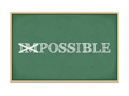 simsearch:400-08043578,k - The word impossible changed to possible, vector eps10 illustration Stock Photo - Budget Royalty-Free & Subscription, Code: 400-07795318