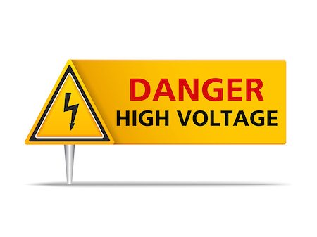 simsearch:400-08316235,k - Danger high voltage sign, vector eps10 illustration Foto de stock - Super Valor sin royalties y Suscripción, Código: 400-07795412