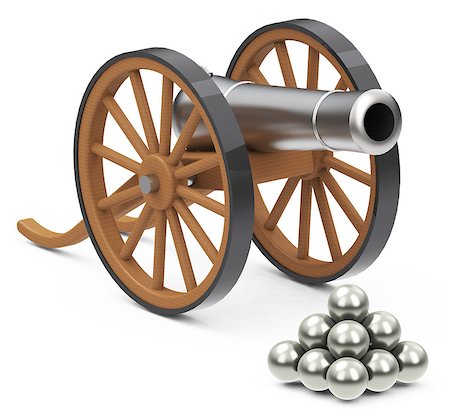 simsearch:400-05677294,k - 3d generated picture of a military cannon Stock Photo - Budget Royalty-Free & Subscription, Code: 400-07795740