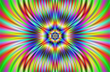 pattern art colorful - A digital abstract fractal image with a flaming star design in yellow, red, blue and green. Stock Photo - Budget Royalty-Free & Subscription, Code: 400-07796883