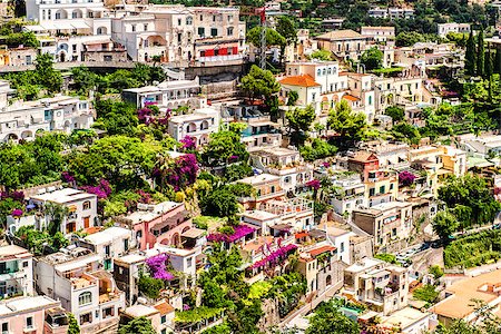 simsearch:400-07891715,k - View of Positano. Positano is a small picturesque town on the famous Amalfi Coast in Campania, Italy. Photographie de stock - Aubaine LD & Abonnement, Code: 400-07791563