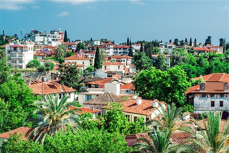 View of Antalya city. Antalya is biggest international sea resort in Turkey Stock Photo - Budget Royalty-Free & Subscription, Code: 400-07791579