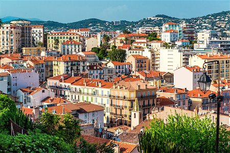 Panoramic aerial view of Cannes city, France Stock Photo - Budget Royalty-Free & Subscription, Code: 400-07791596