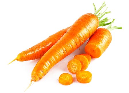 simsearch:400-07667021,k - Fresh carrot in section. Isolated on white background Stock Photo - Budget Royalty-Free & Subscription, Code: 400-07792787