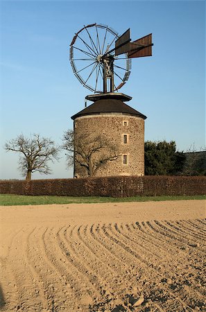 rogit (artist) - Holland-type windmill with a unique Halladay's turbine, built in 1873 on the outskirts of Ruprechtov, Czech Republic. Stock Photo - Budget Royalty-Free & Subscription, Code: 400-07816739