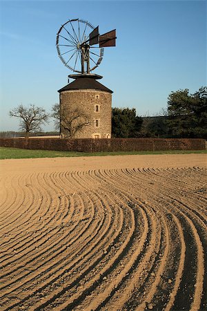 rogit (artist) - Holland-type windmill with a unique Halladay's turbine, built in 1873 on the outskirts of Ruprechtov, Czech Republic. Stock Photo - Budget Royalty-Free & Subscription, Code: 400-07816740