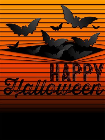 simsearch:400-09052600,k - Happy Halloween Ghost Bat Icon Background Stock Photo - Budget Royalty-Free & Subscription, Code: 400-07816754