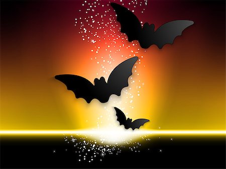 simsearch:400-09052600,k - Happy Halloween Ghost Bat Icon Background Stock Photo - Budget Royalty-Free & Subscription, Code: 400-07816762