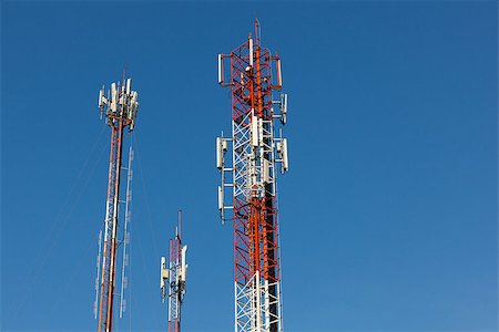 simsearch:400-04492786,k - Telecommunication tower Stock Photo - Budget Royalty-Free & Subscription, Code: 400-07817036