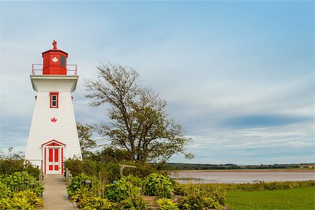 Lighthouse at Victoria (Prince Edward Island, Canada) Foto de stock - Super Valor sin royalties y Suscripción, Código: 400-07818484