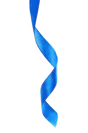 simsearch:400-07450793,k - Curled holiday ribbon strip isolated on white background, stock photo Stock Photo - Budget Royalty-Free & Subscription, Code: 400-07818742