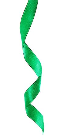 simsearch:400-07450793,k - Curled holiday ribbon strip isolated on white background, stock photo Stock Photo - Budget Royalty-Free & Subscription, Code: 400-07818743