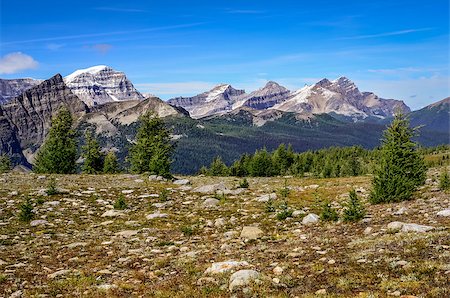 simsearch:400-07818866,k - Scenic view of mountains in Banff national park near Egypt lake, Alberta, Canada Foto de stock - Super Valor sin royalties y Suscripción, Código: 400-07819255