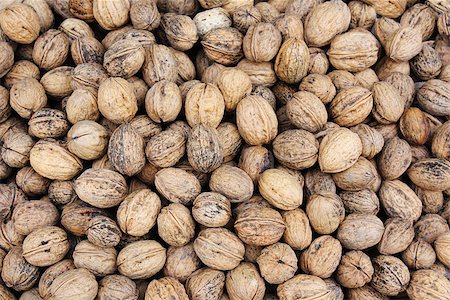 simsearch:400-07210943,k - Horizontal background with walnuts Stock Photo - Budget Royalty-Free & Subscription, Code: 400-07819288