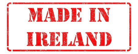 Made in Ireland - Inscription on Red Rubber Stamp Isolated on White. Foto de stock - Royalty-Free Super Valor e Assinatura, Número: 400-07819493