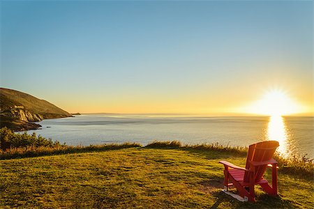 Cabot Trail at sunset (Cape Breton, Nova Scotia, Canada) Stock Photo - Budget Royalty-Free & Subscription, Code: 400-07824434