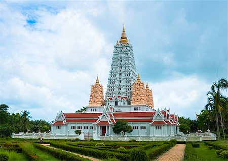 Bodhgaya Stupa in Chonburi Thailand Photographie de stock - Aubaine LD & Abonnement, Code: 400-07824514