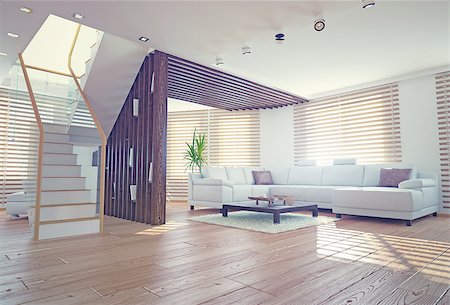 simsearch:400-07420295,k - Modern living room interior. Contemporary design concept Foto de stock - Super Valor sin royalties y Suscripción, Código: 400-07824541