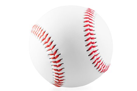 simsearch:622-02354223,k - new ball for the game of baseball on a white background Stock Photo - Budget Royalty-Free & Subscription, Code: 400-07825054